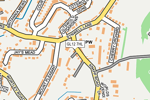 GL12 7HL map - OS OpenMap – Local (Ordnance Survey)