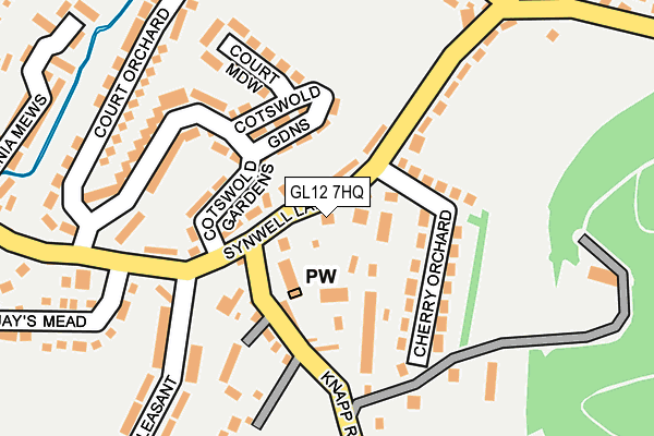GL12 7HQ map - OS OpenMap – Local (Ordnance Survey)