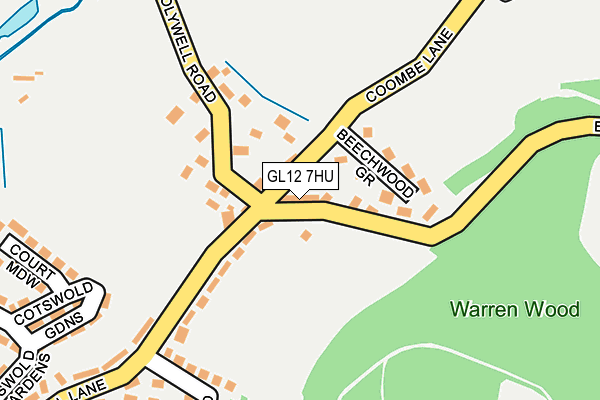 GL12 7HU map - OS OpenMap – Local (Ordnance Survey)