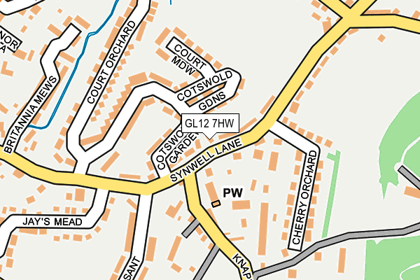 GL12 7HW map - OS OpenMap – Local (Ordnance Survey)