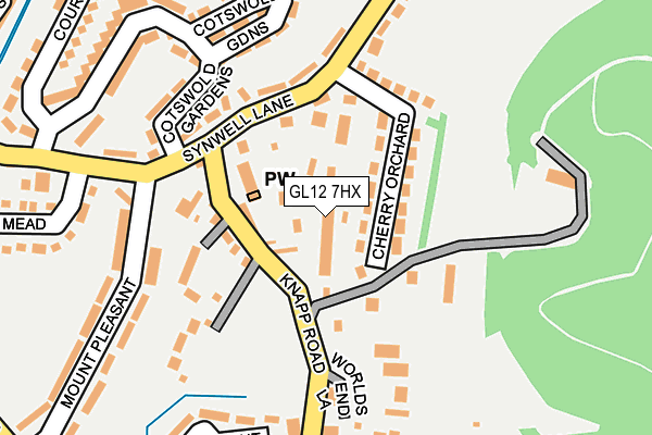 GL12 7HX map - OS OpenMap – Local (Ordnance Survey)