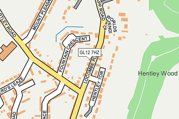 GL12 7HZ map - OS OpenMap – Local (Ordnance Survey)