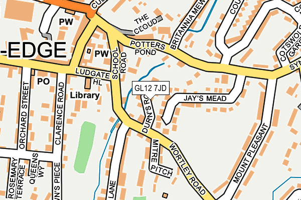 GL12 7JD map - OS OpenMap – Local (Ordnance Survey)