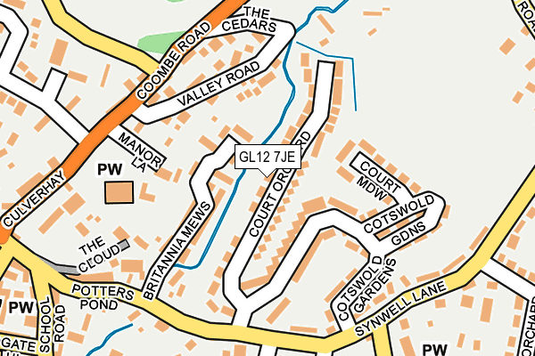 GL12 7JE map - OS OpenMap – Local (Ordnance Survey)