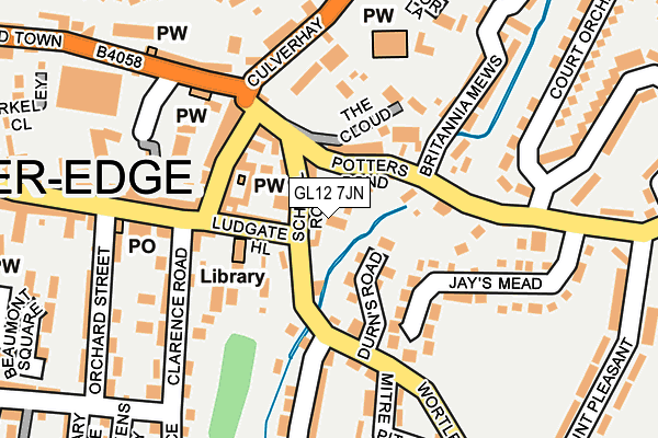 GL12 7JN map - OS OpenMap – Local (Ordnance Survey)