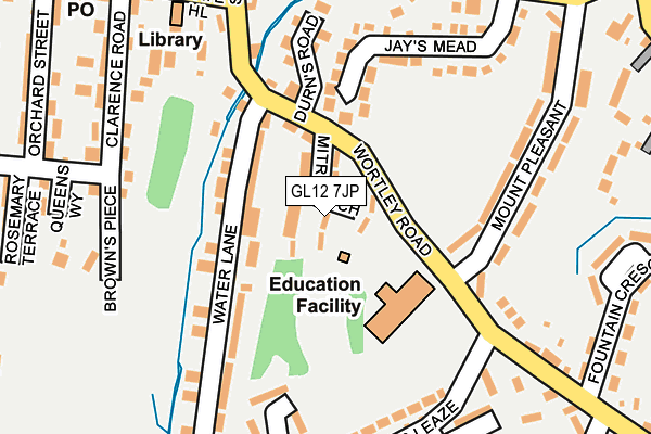 GL12 7JP map - OS OpenMap – Local (Ordnance Survey)