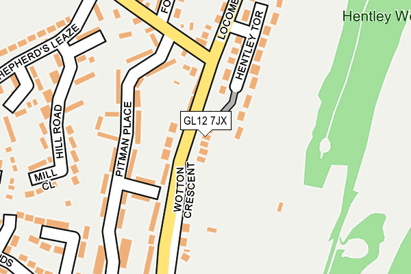 GL12 7JX map - OS OpenMap – Local (Ordnance Survey)