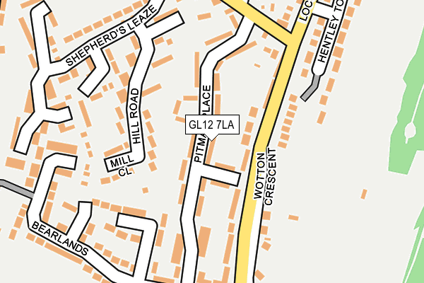 GL12 7LA map - OS OpenMap – Local (Ordnance Survey)