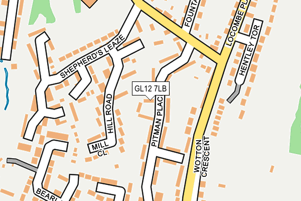 GL12 7LB map - OS OpenMap – Local (Ordnance Survey)