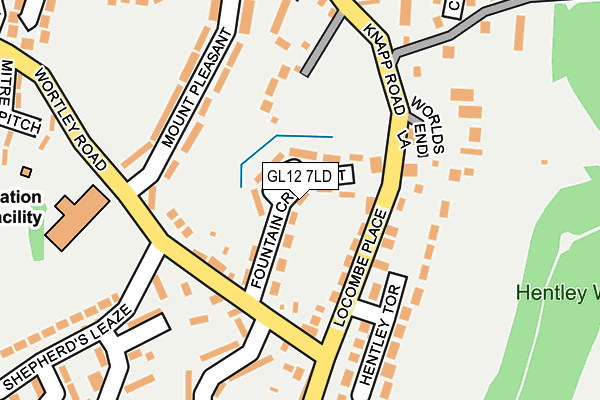 GL12 7LD map - OS OpenMap – Local (Ordnance Survey)