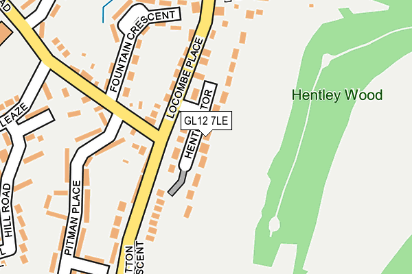 GL12 7LE map - OS OpenMap – Local (Ordnance Survey)