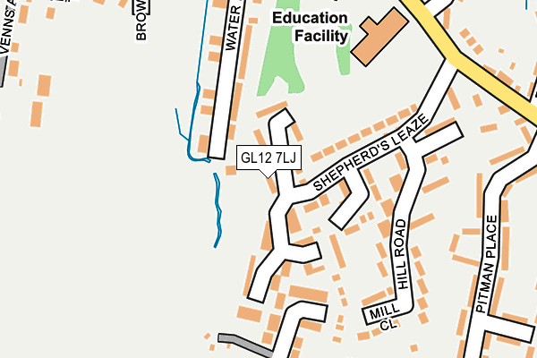 GL12 7LJ map - OS OpenMap – Local (Ordnance Survey)