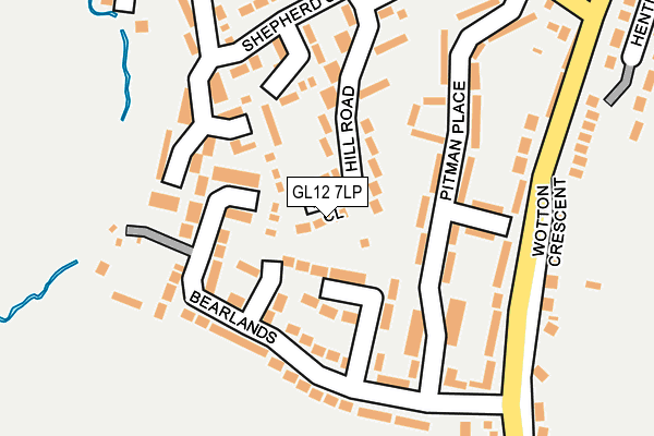 GL12 7LP map - OS OpenMap – Local (Ordnance Survey)