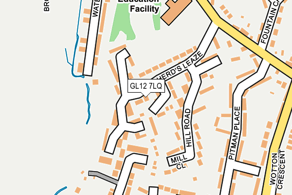 GL12 7LQ map - OS OpenMap – Local (Ordnance Survey)