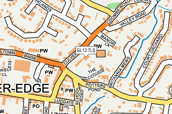 GL12 7LS map - OS OpenMap – Local (Ordnance Survey)