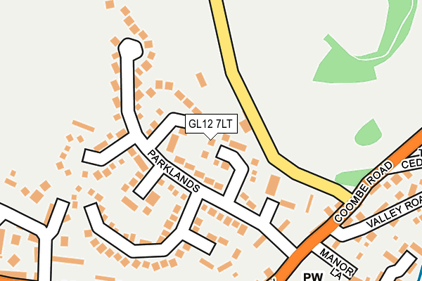 GL12 7LT map - OS OpenMap – Local (Ordnance Survey)