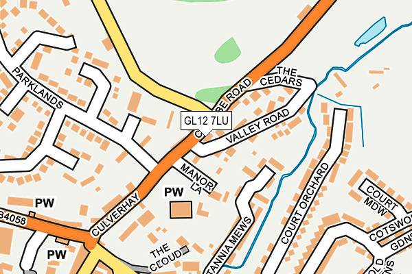 GL12 7LU map - OS OpenMap – Local (Ordnance Survey)