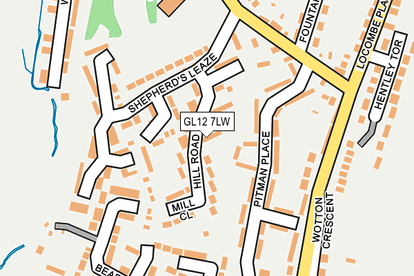 GL12 7LW map - OS OpenMap – Local (Ordnance Survey)