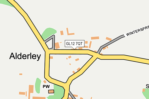 GL12 7QT map - OS OpenMap – Local (Ordnance Survey)