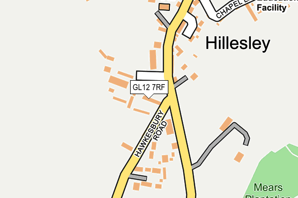 GL12 7RF map - OS OpenMap – Local (Ordnance Survey)