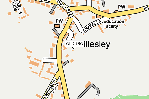 GL12 7RG map - OS OpenMap – Local (Ordnance Survey)