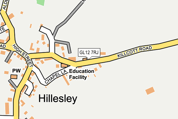 GL12 7RJ map - OS OpenMap – Local (Ordnance Survey)