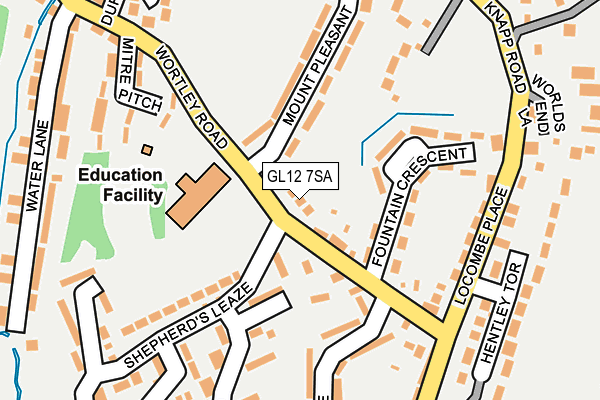 GL12 7SA map - OS OpenMap – Local (Ordnance Survey)