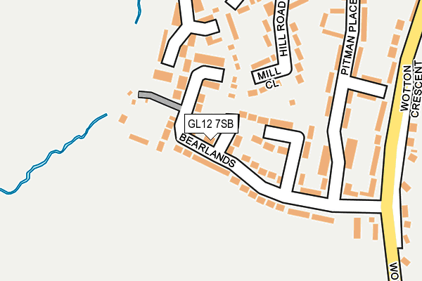 GL12 7SB map - OS OpenMap – Local (Ordnance Survey)