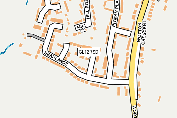 GL12 7SD map - OS OpenMap – Local (Ordnance Survey)