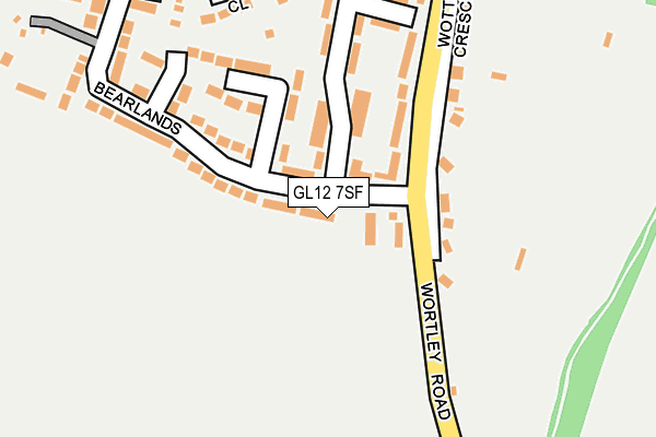 GL12 7SF map - OS OpenMap – Local (Ordnance Survey)