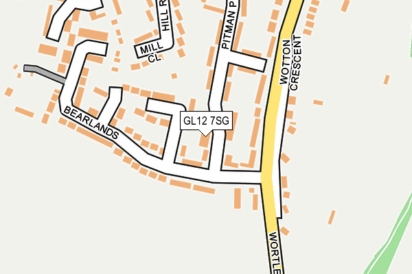 GL12 7SG map - OS OpenMap – Local (Ordnance Survey)