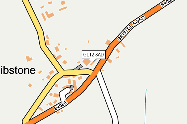 GL12 8AD map - OS OpenMap – Local (Ordnance Survey)