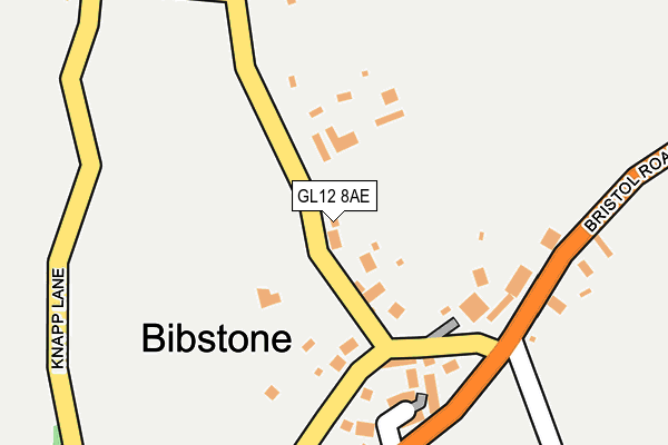 GL12 8AE map - OS OpenMap – Local (Ordnance Survey)