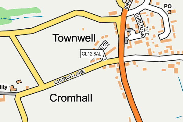 GL12 8AL map - OS OpenMap – Local (Ordnance Survey)