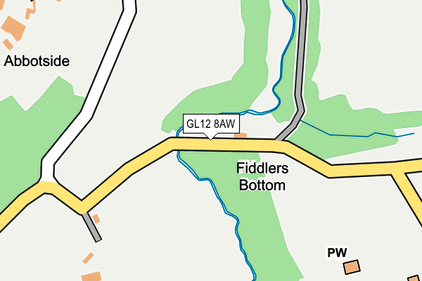 GL12 8AW map - OS OpenMap – Local (Ordnance Survey)