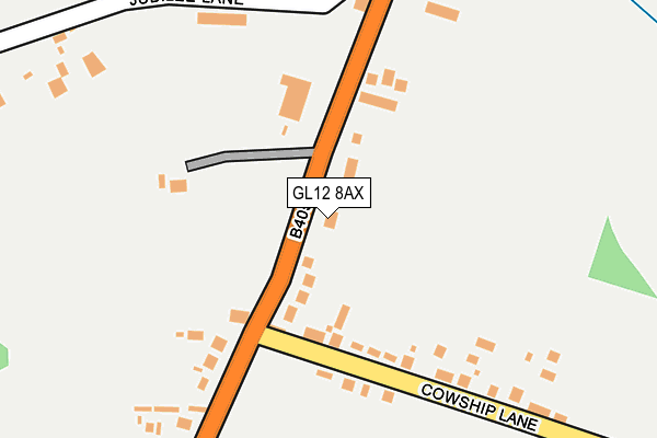 GL12 8AX map - OS OpenMap – Local (Ordnance Survey)