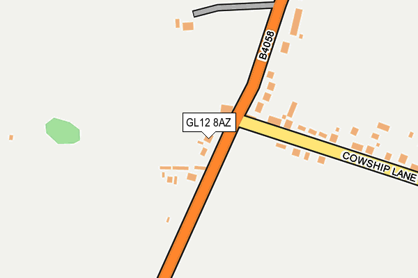 GL12 8AZ map - OS OpenMap – Local (Ordnance Survey)