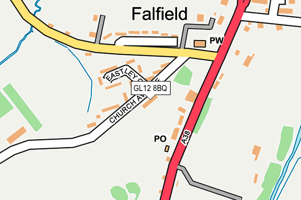 GL12 8BQ map - OS OpenMap – Local (Ordnance Survey)