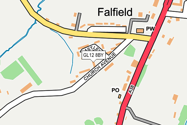 GL12 8BY map - OS OpenMap – Local (Ordnance Survey)