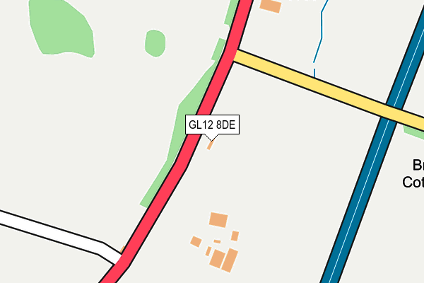 GL12 8DE map - OS OpenMap – Local (Ordnance Survey)