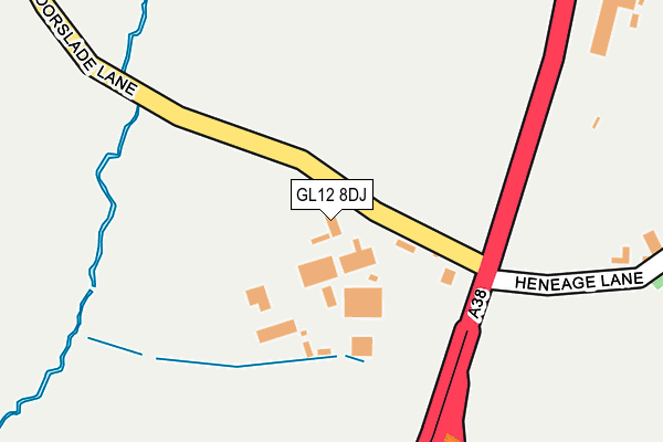 GL12 8DJ map - OS OpenMap – Local (Ordnance Survey)