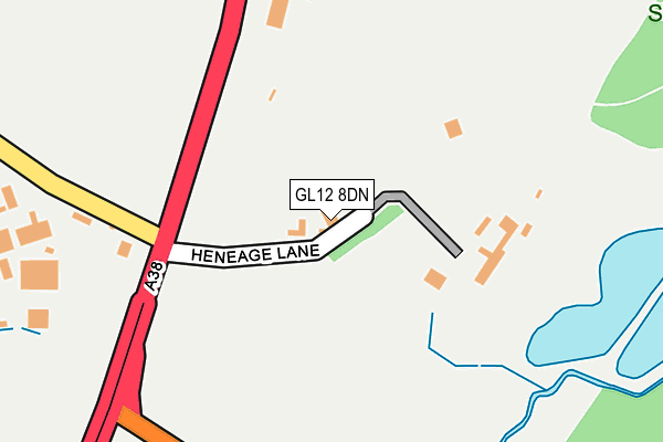 GL12 8DN map - OS OpenMap – Local (Ordnance Survey)
