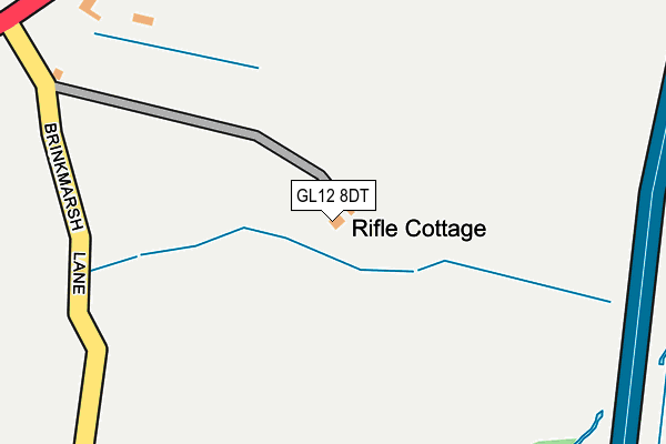 GL12 8DT map - OS OpenMap – Local (Ordnance Survey)