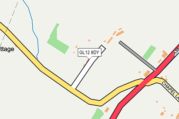 GL12 8DY map - OS OpenMap – Local (Ordnance Survey)