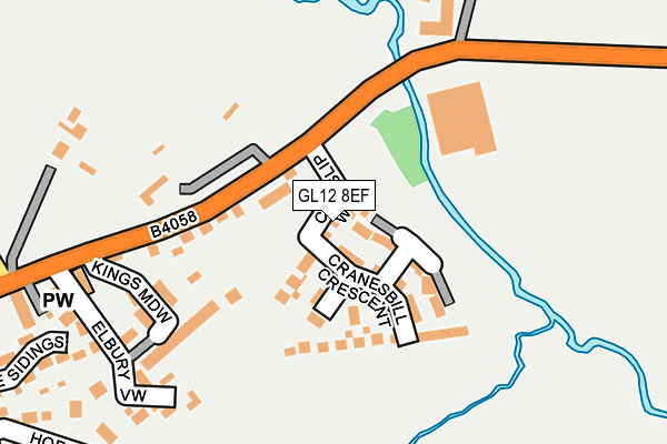 GL12 8EF map - OS OpenMap – Local (Ordnance Survey)