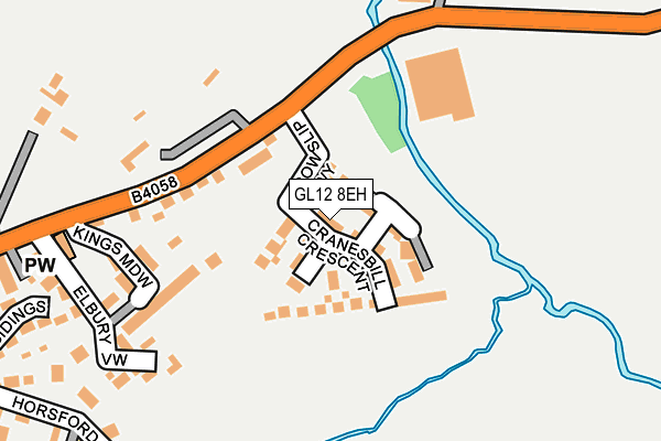 GL12 8EH map - OS OpenMap – Local (Ordnance Survey)