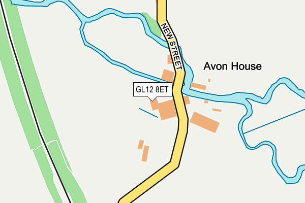 GL12 8ET map - OS OpenMap – Local (Ordnance Survey)