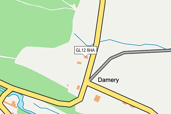 GL12 8HA map - OS OpenMap – Local (Ordnance Survey)