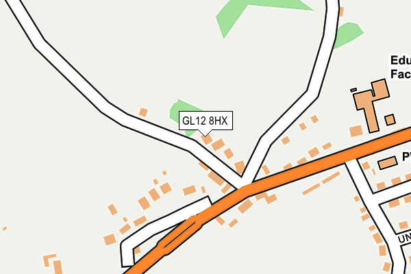 GL12 8HX map - OS OpenMap – Local (Ordnance Survey)