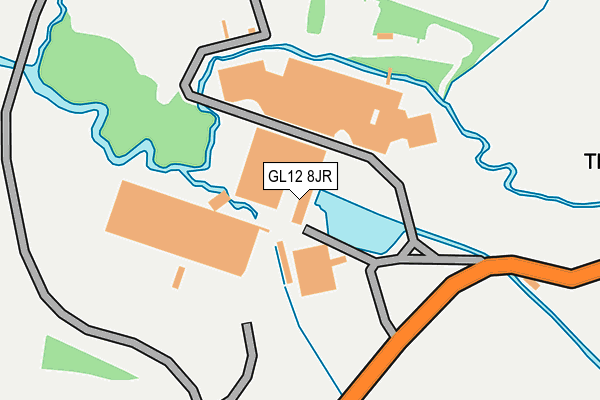 GL12 8JR map - OS OpenMap – Local (Ordnance Survey)